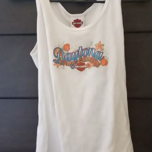 Selling this white Harley Davidson tank